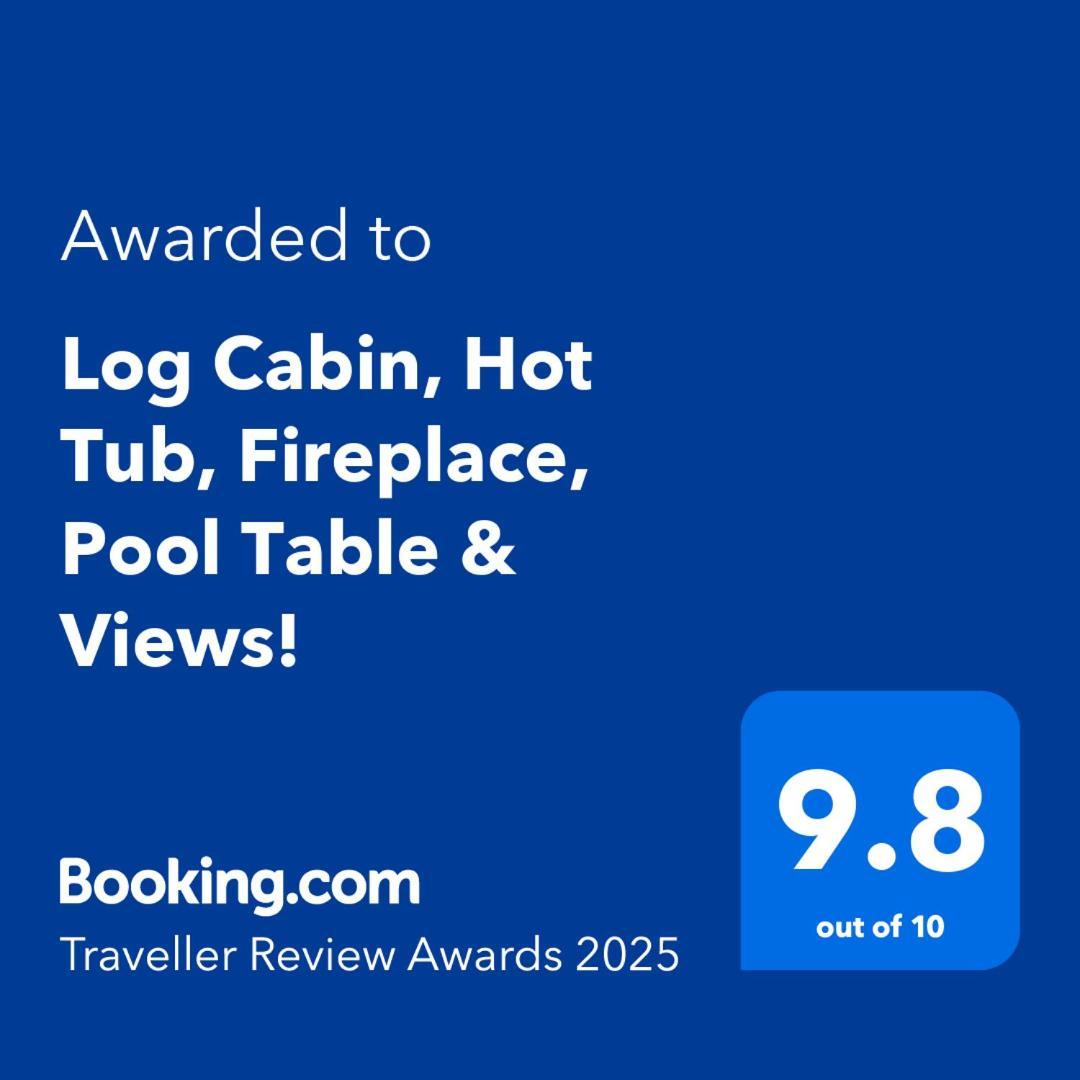 Log Cabin, Hot Tub, Fireplace, Pool Table & Views! Sevierville Exteriör bild